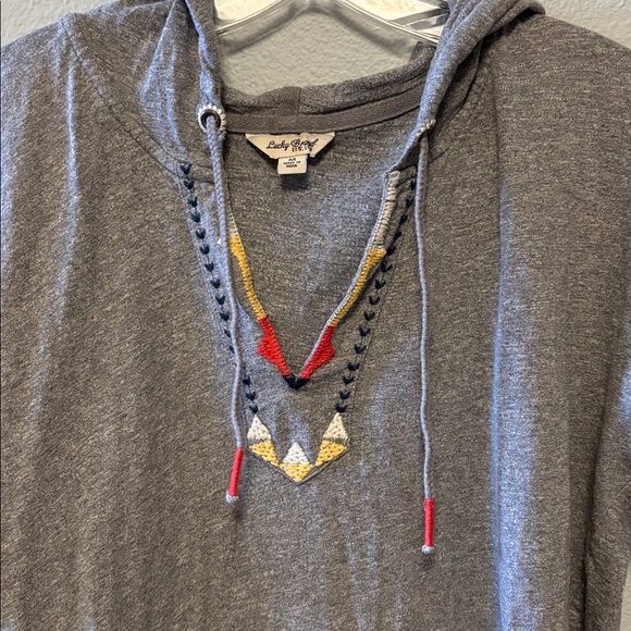 Lucky‎ Brand Aztec Pullover with Hoodie Women’s Size: Medium - Picture 5 of 5